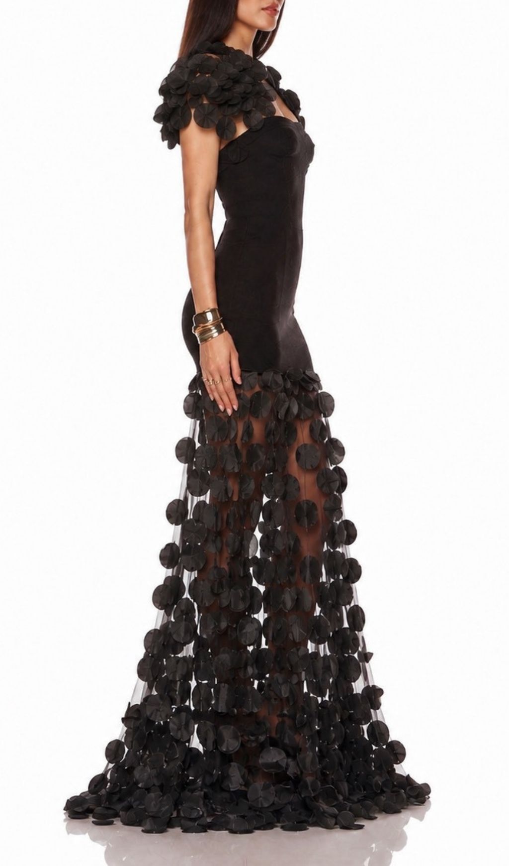 999d4cd115922e29aa33bb32629cf81e.jpg Fashionslee Women Koharu Black Bandage Maxi Dress