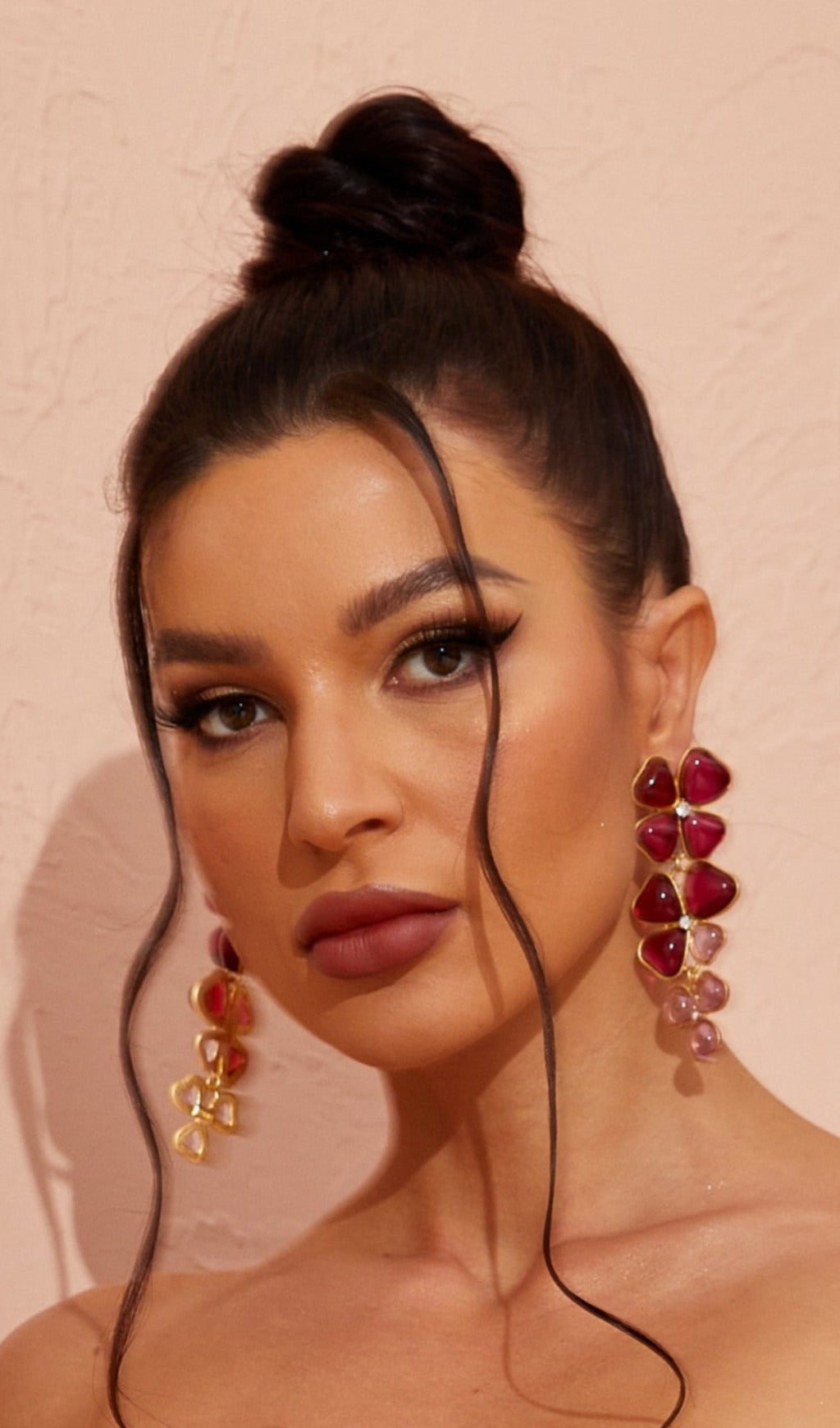 Fashionslee Women Crystal Leaf Earrings