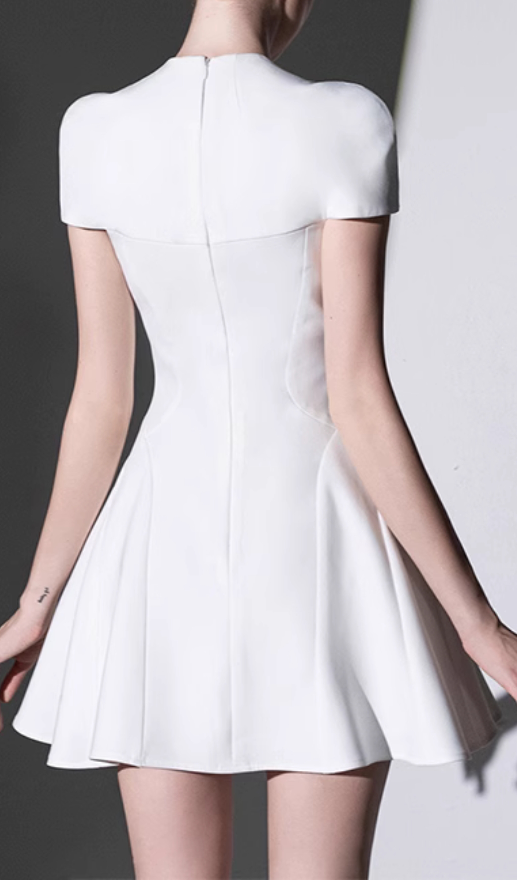 Fashionslee Women Chaela White Mini Dress