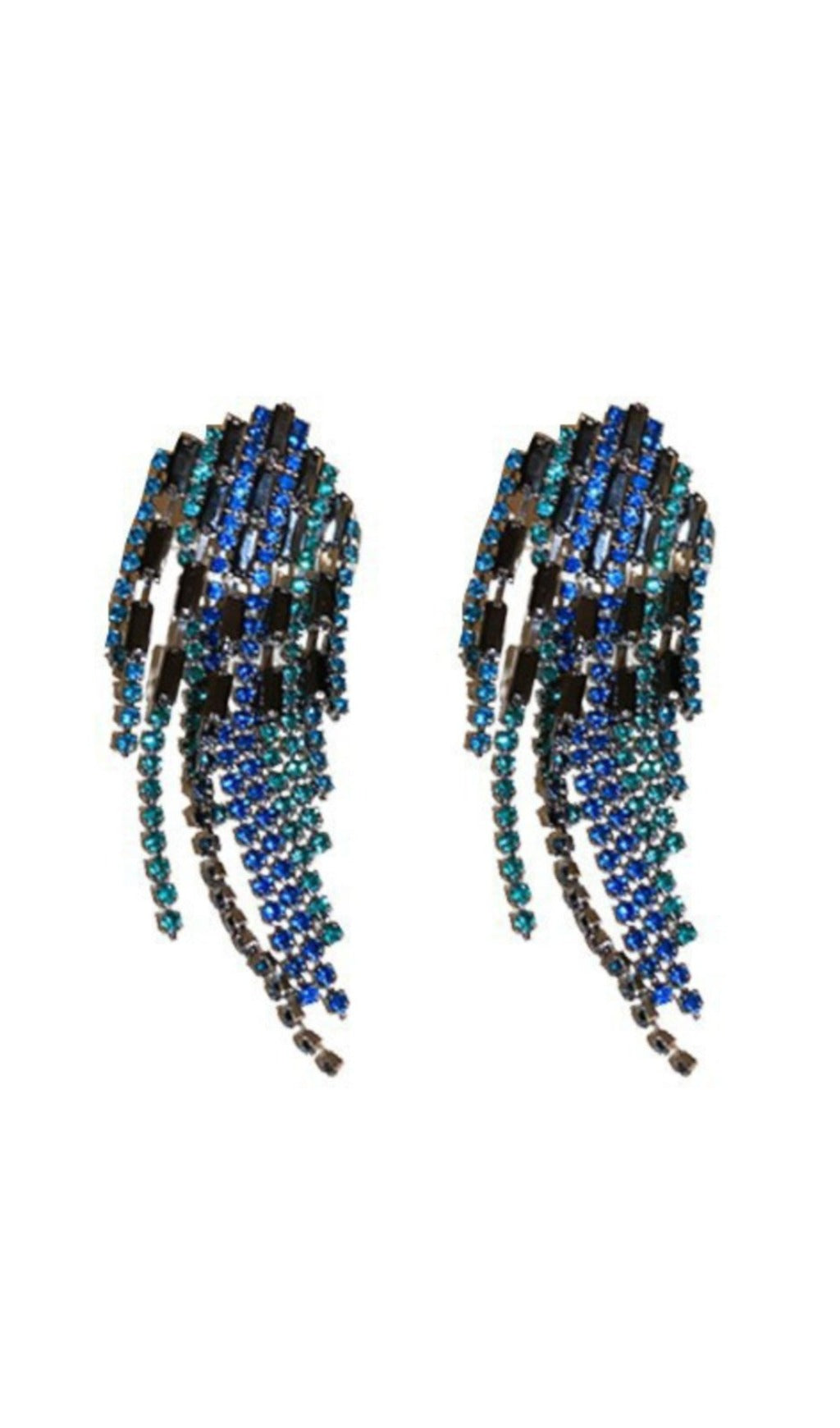 Fashionslee Women Rhinestone Fringe Earrings