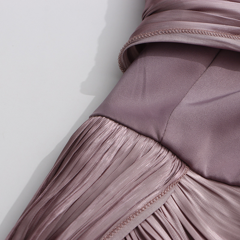 TRENDING PURPLE RUCHED MAXI DRESS - OWNCI TRENDING PURPLE RUCHED MAXI DRESS - OWNCI