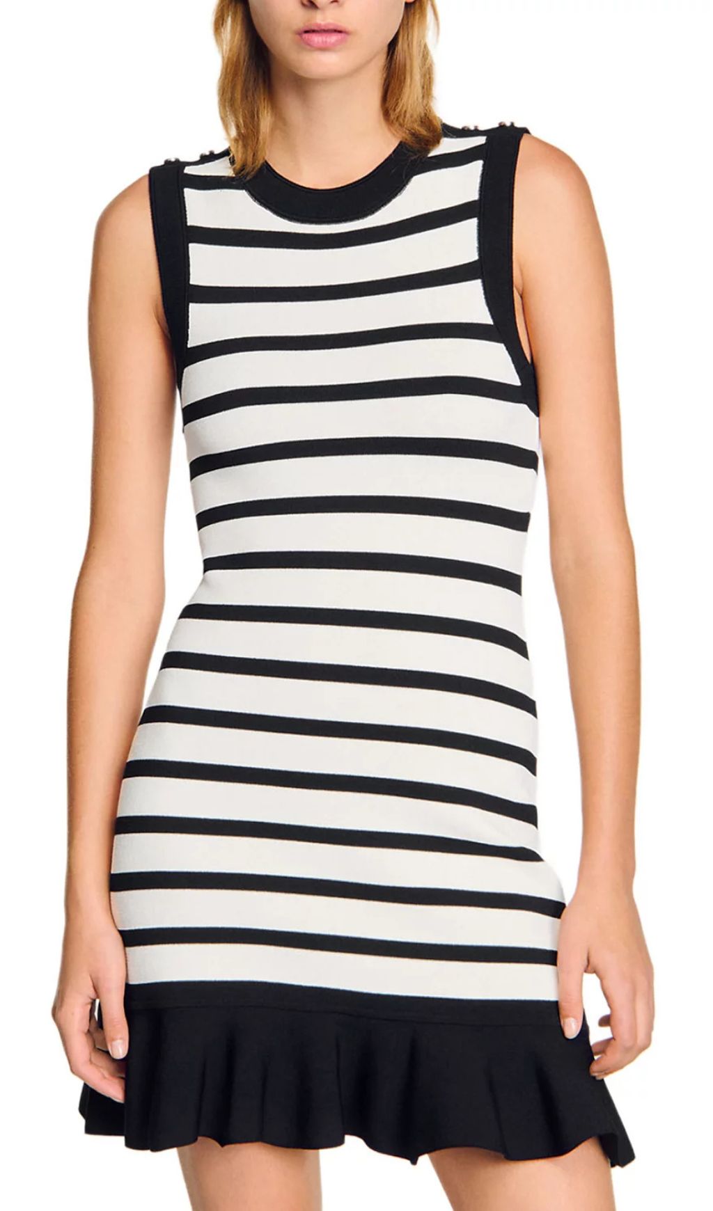 9a749a104e6b4d64aed6ea1511deddc4.jpg Fashionslee Women Striped Knit Short Dress