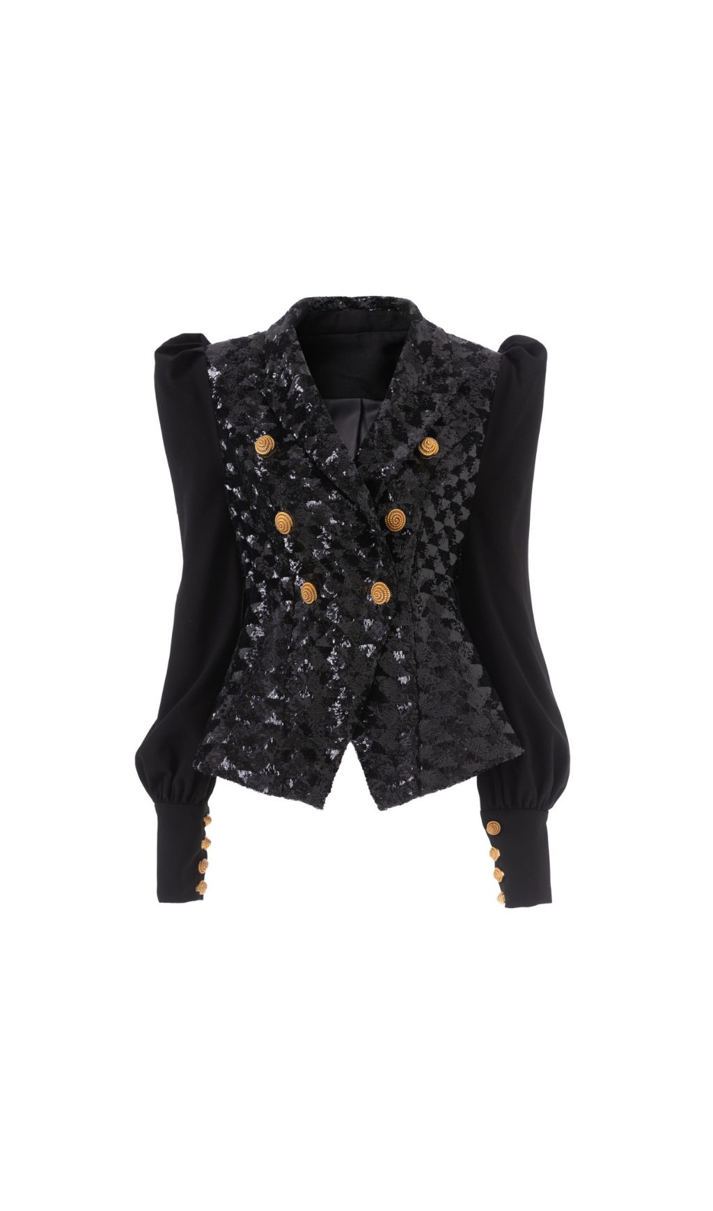 9ad086fe9c69d6d54ee671424db23734.jpg Fashionslee Women Heiress Black Sequin Jacket