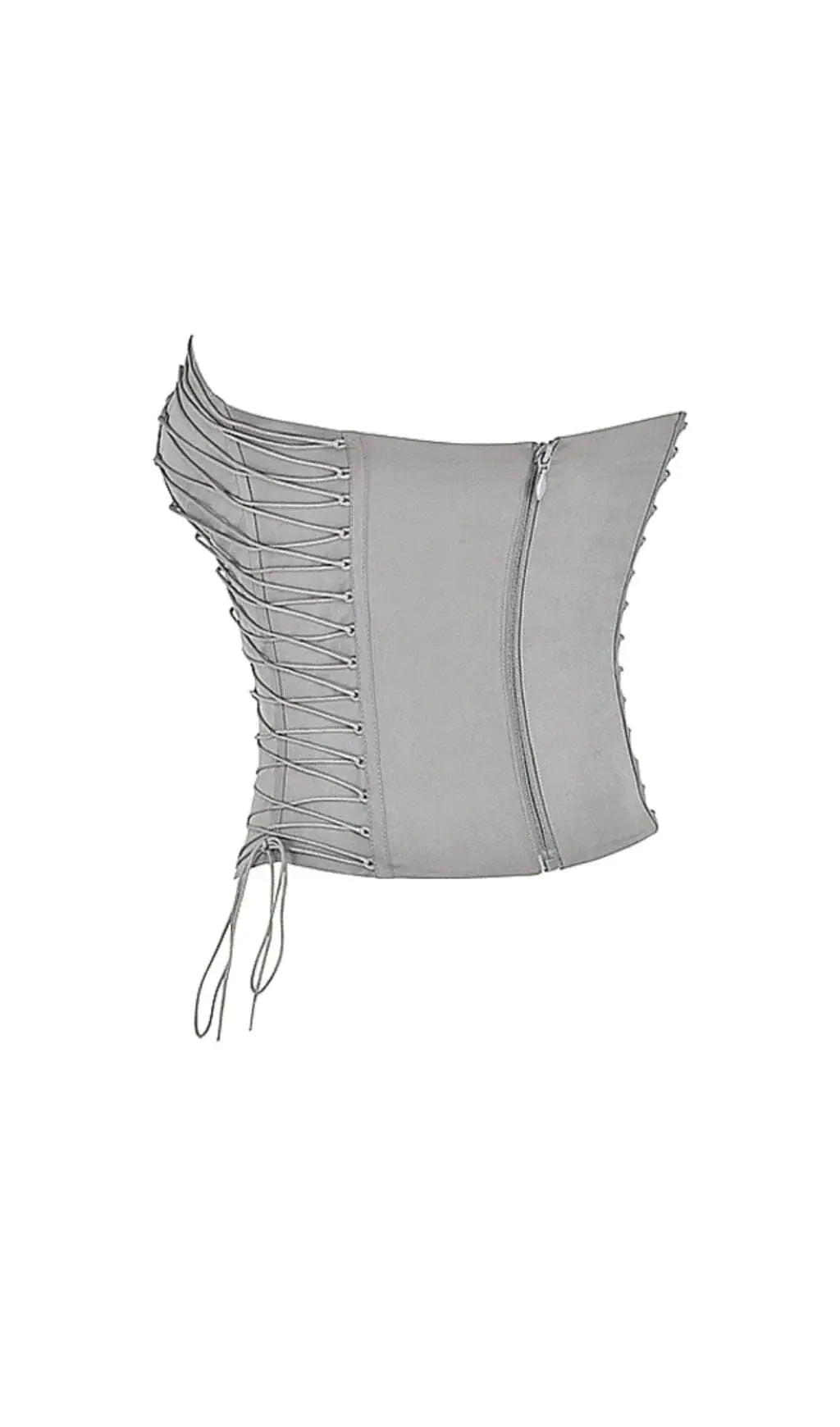 Fashionslee Women Smoke Lace Up Corset