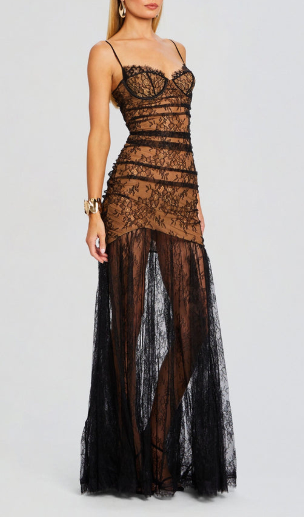 9bbd7118d727828fdcb459cdc82e46d0.jpg Fashionslee Women Cecily Black Lace Strappy Maxi Dress