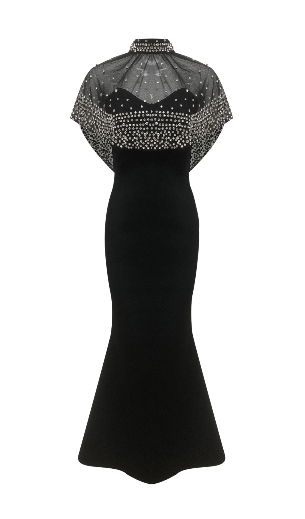 9bc3332e1a57ce645998959d6d5ee38b.jpg Fashionslee Women Duana Black Crystal Maxi Dress
