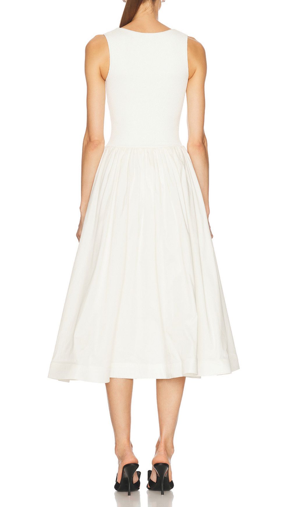 Fashionslee Women Faron White Butterfly Midi Dress