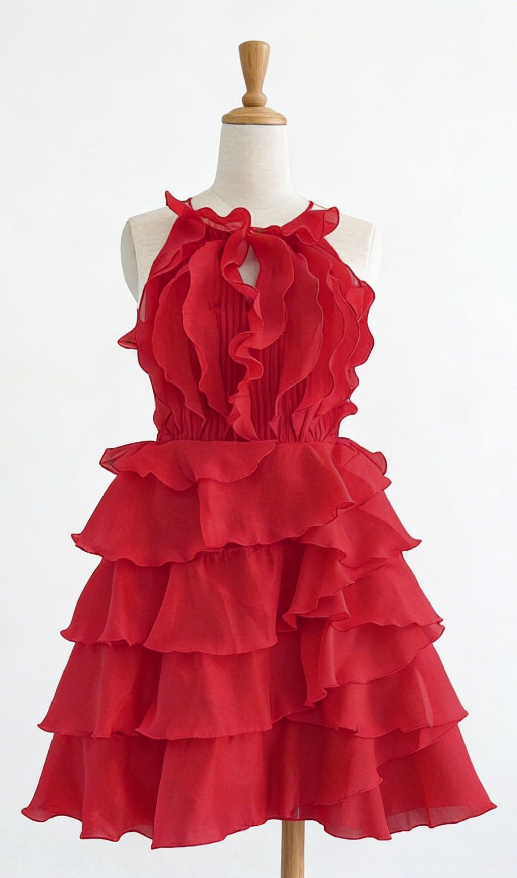 TRENDING HALTER RUFFLE MINI DRESS - OWNCI TRENDING HALTER RUFFLE MINI DRESS - OWNCI