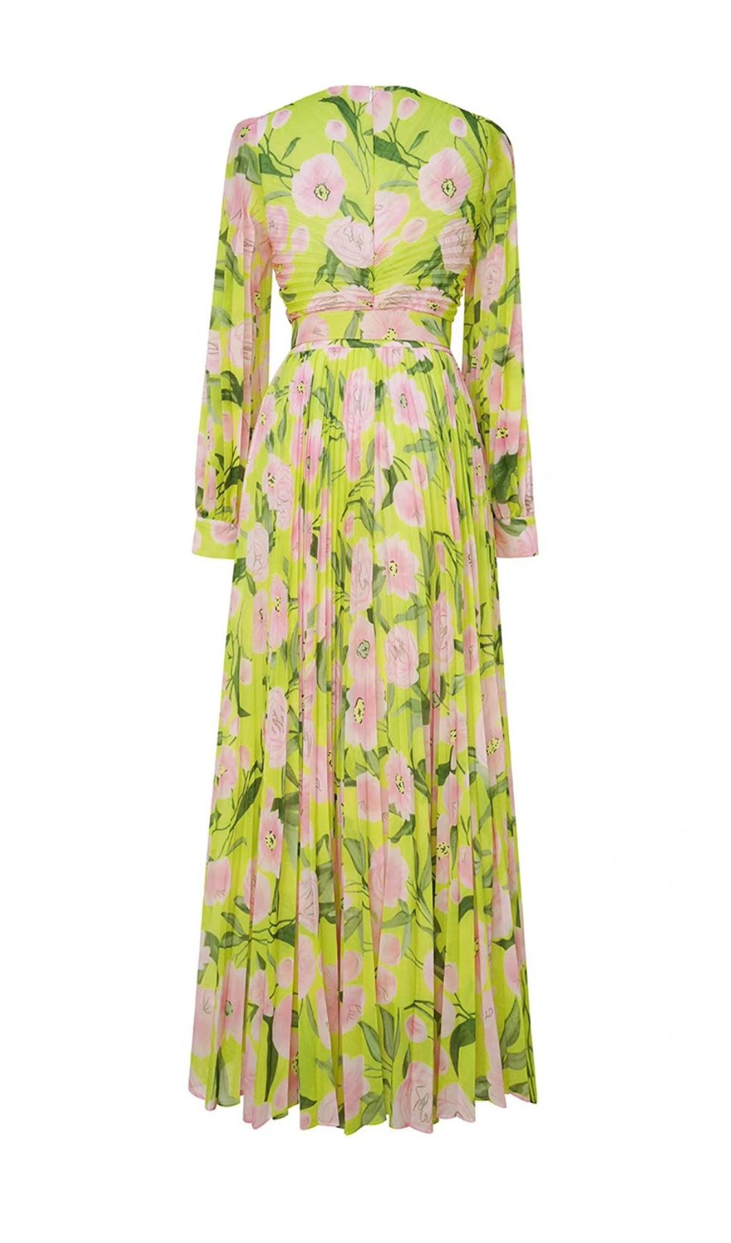 Fashionslee Women Frigg Floral Printed Long Sleeve Maxi Dress