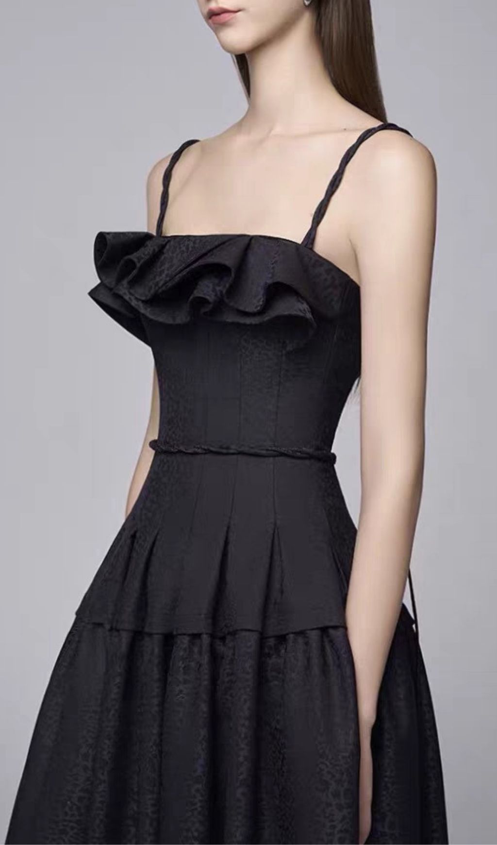 Fashionslee Women Kinslee Black Strappy Maxi Dress