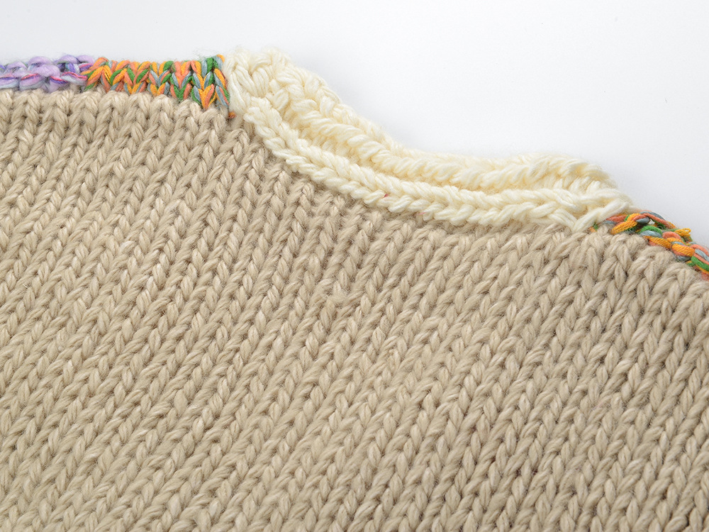 Fashionslee Women Hurley Block Knit Cardigan