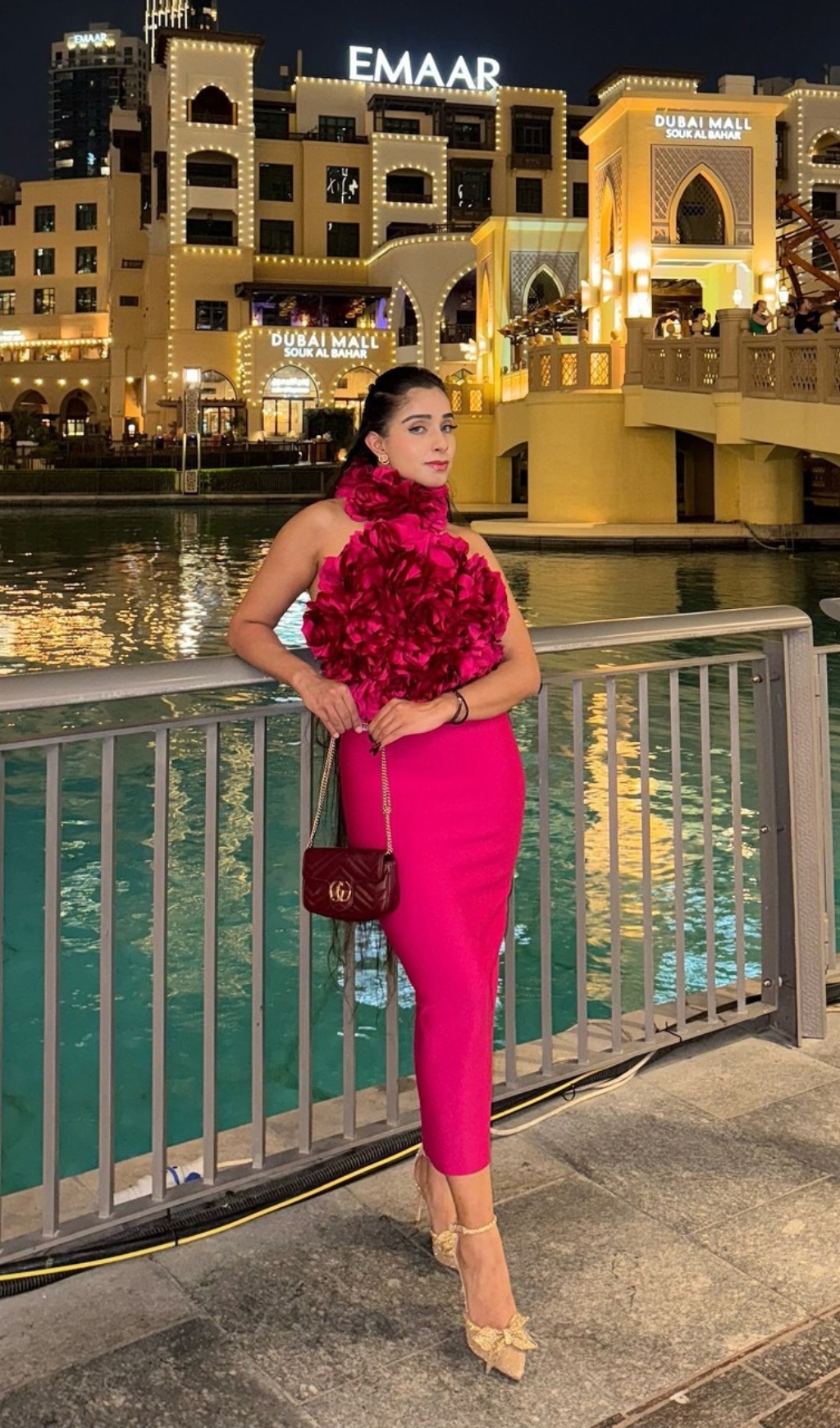 TRENDING HALTER FLORAL MIDI DRESS HOT PINK - OWNCI TRENDING HALTER FLORAL MIDI DRESS HOT PINK - OWNCI