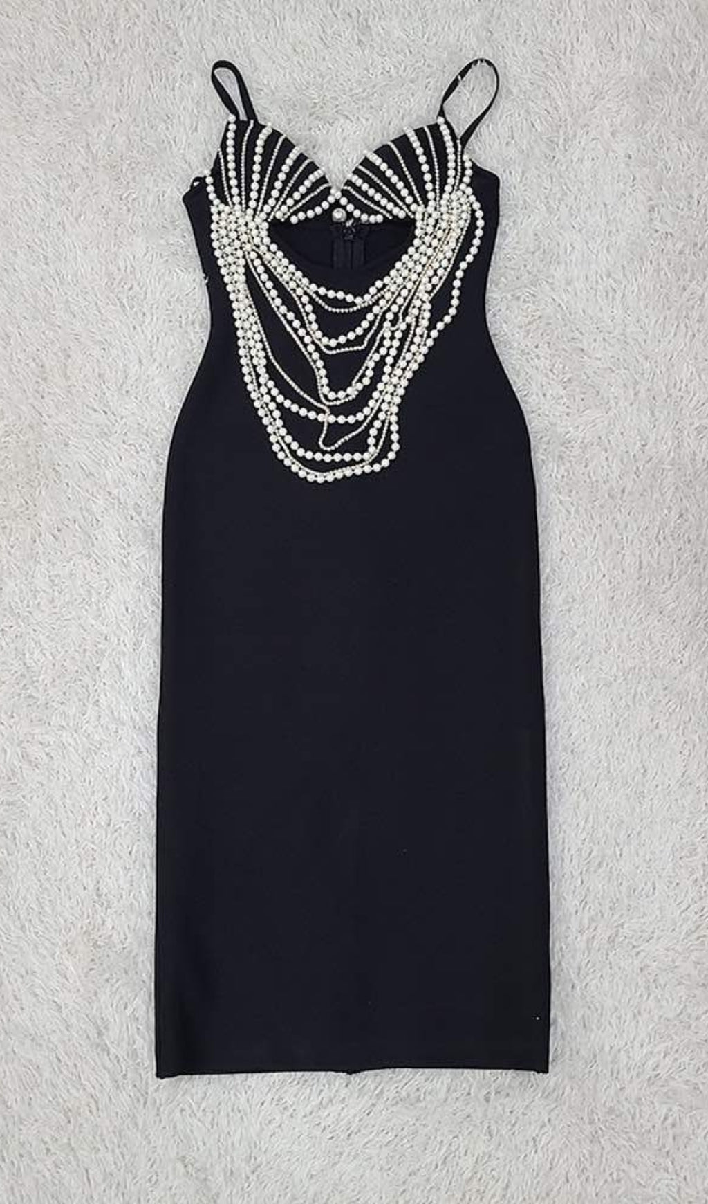 9d28c4de5c91af6b577356907c19d714.jpeg Fashionslee Women Pearl Embellished Midi Dress