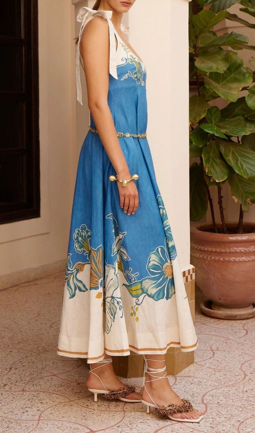 9d443b139a2f897a99106446e27cc91c.jpg Fashionslee Women Konner Blue Printed Maxi Dress