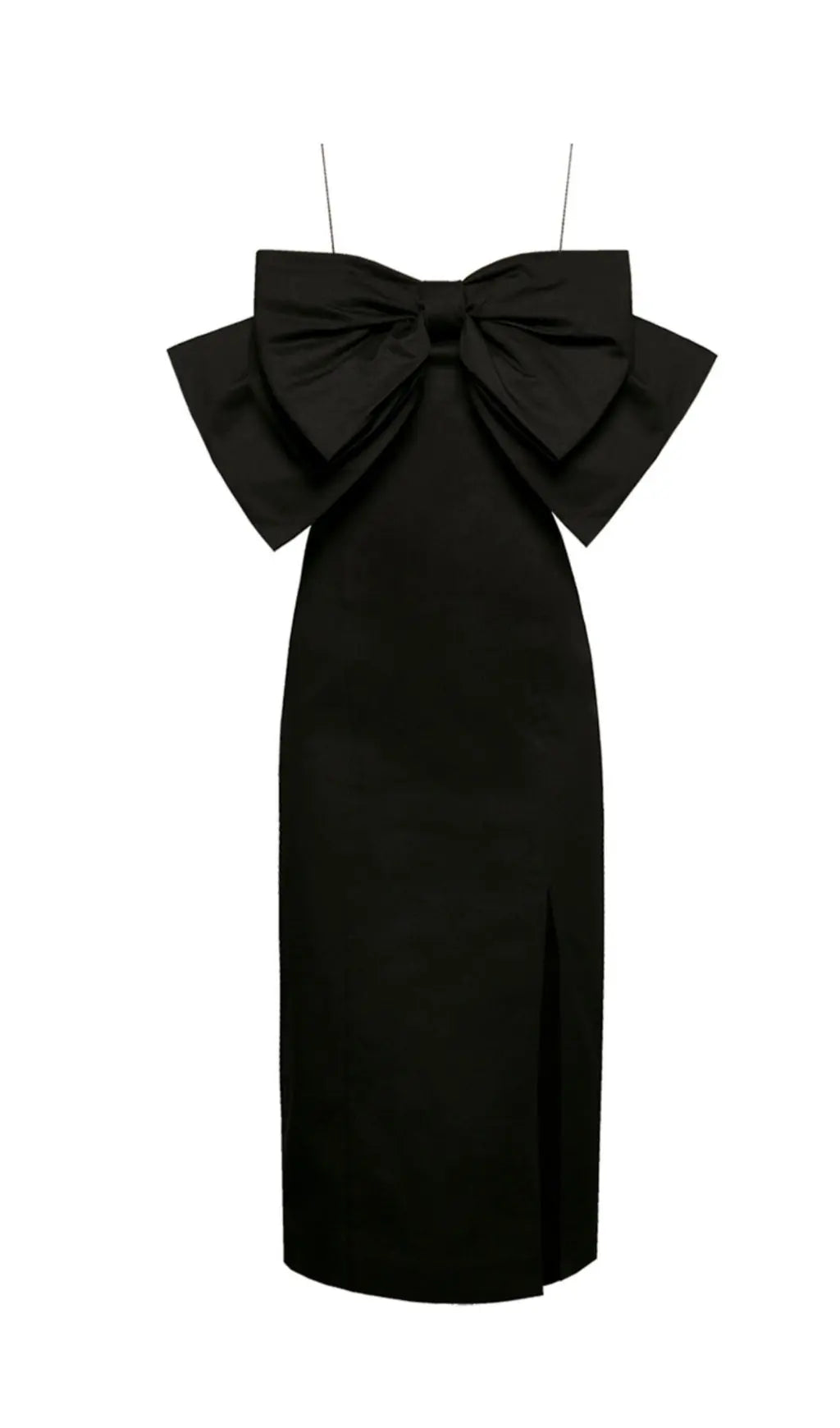 TRENDING BOW SUSPENDER DRESS BLACK - OWNCI TRENDING BOW SUSPENDER DRESS BLACK - OWNCI