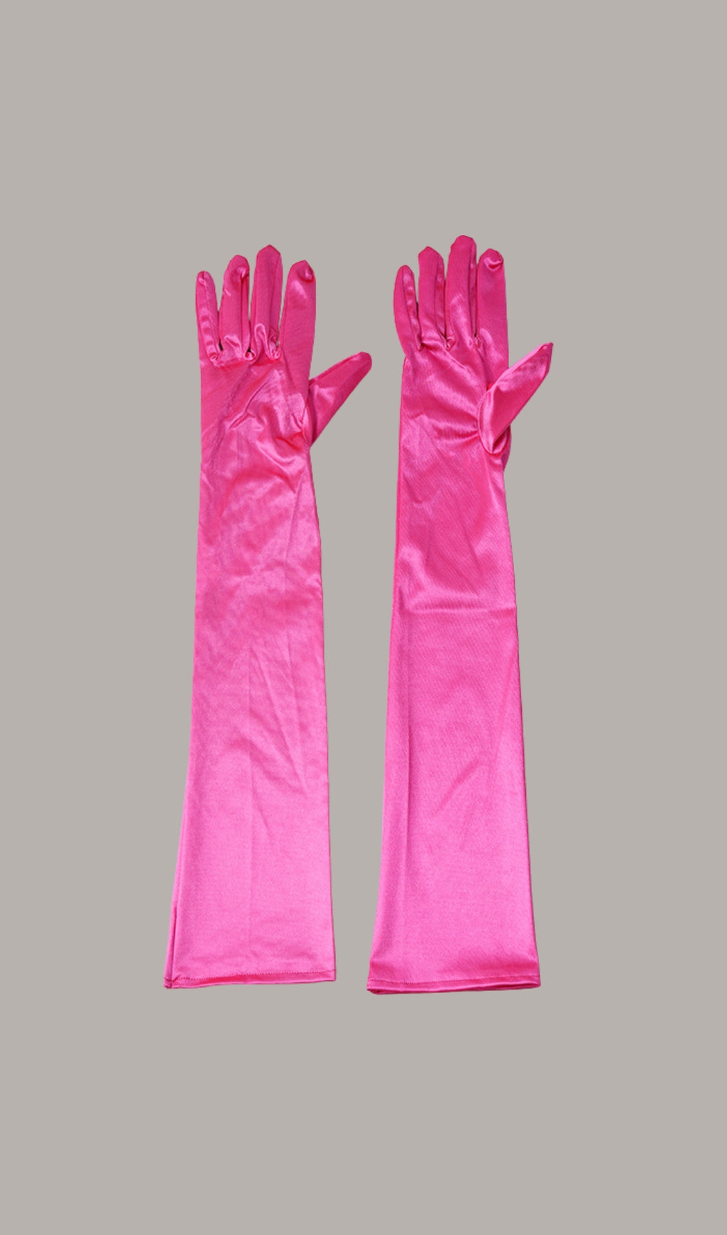Fashionslee Women Long Rose-Red Gloves