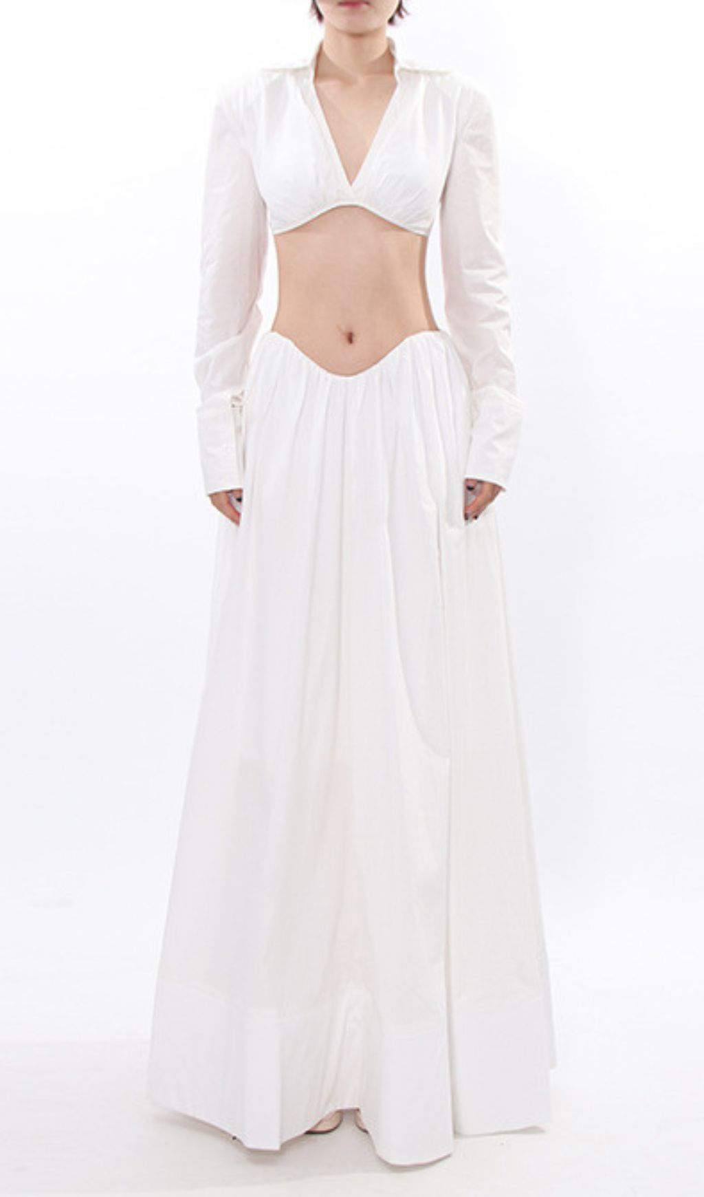 9da4a751404d7afd388402148532c31b.jpg Fashionslee Women Idra White Long Sleeve Two-Piece Set