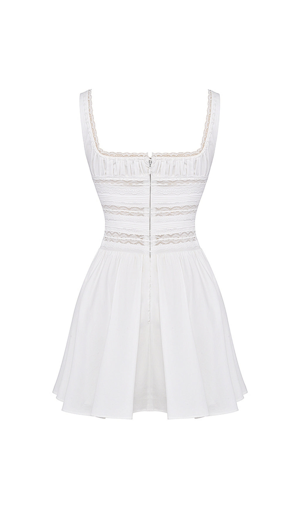9db4d407c1cace8d3de285e3ba0c8637.jpeg Fashionslee Women White Lace Trim Mini Dress