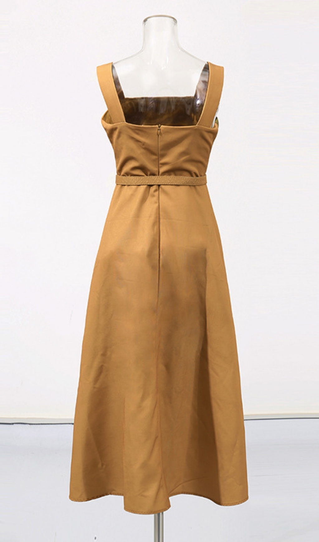 TRENDING FLORAL BELT MIDI DRESS - OWNCI