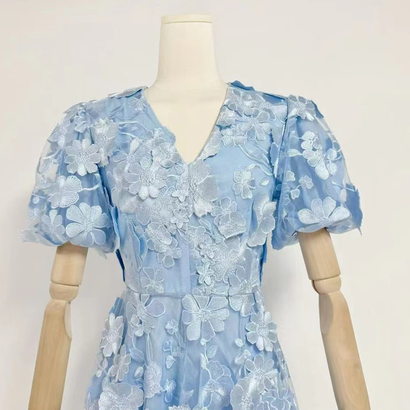 9dd596f1a8026399f85a627d01129c93.jpg Fashionslee Women Chayan Flower Embroidery Mini Dress
