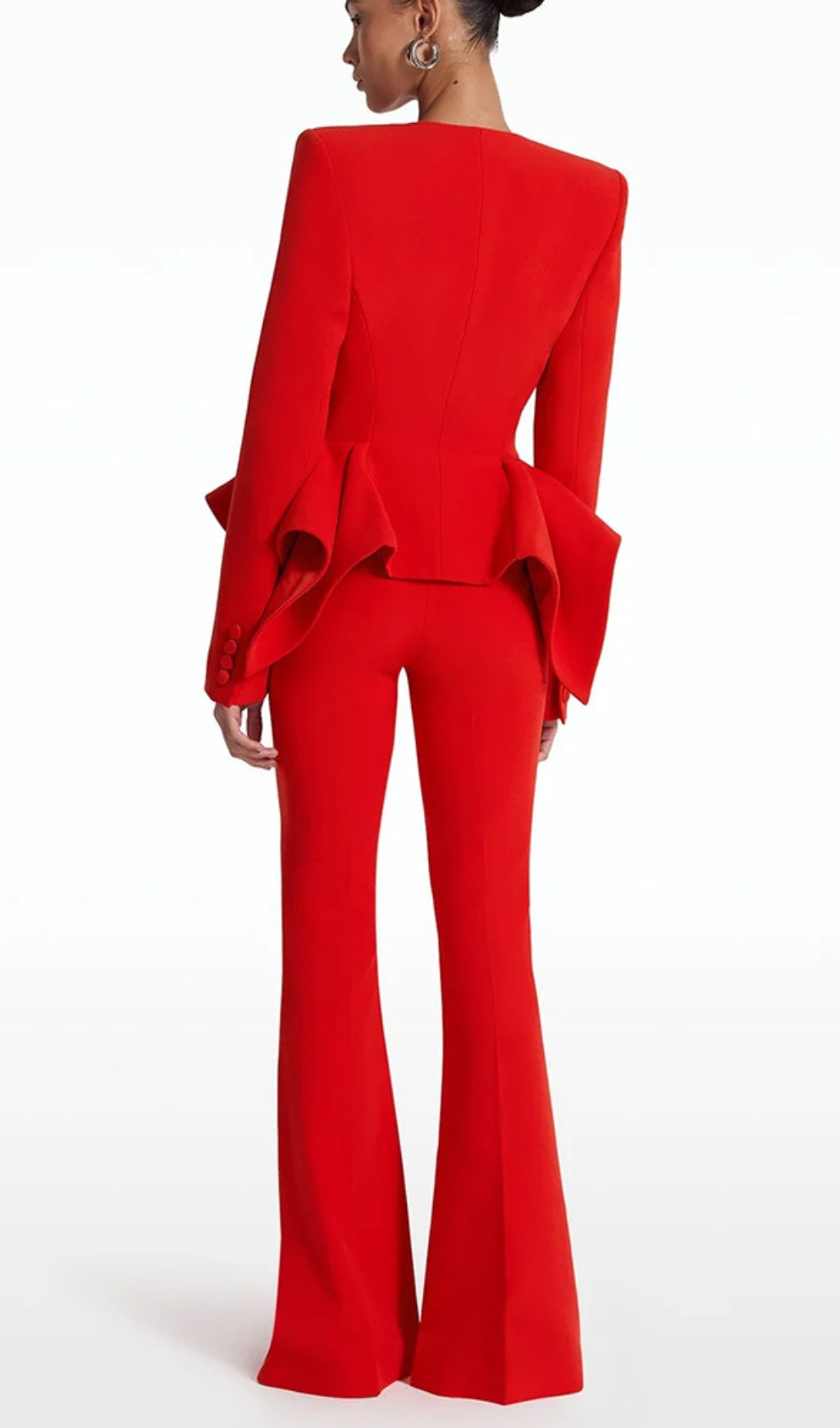 9df3500e9b2d1dfe57389cd272ae3809.jpg Fashionslee Women Dagna Red Jacket & Pants Set