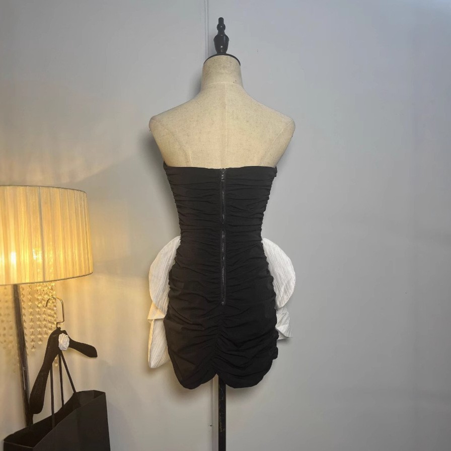 9e0517a3de9c5aa84e60b069ae6b8160.jpg Fashionslee Women Channah Strapless Ruched Mini Dress