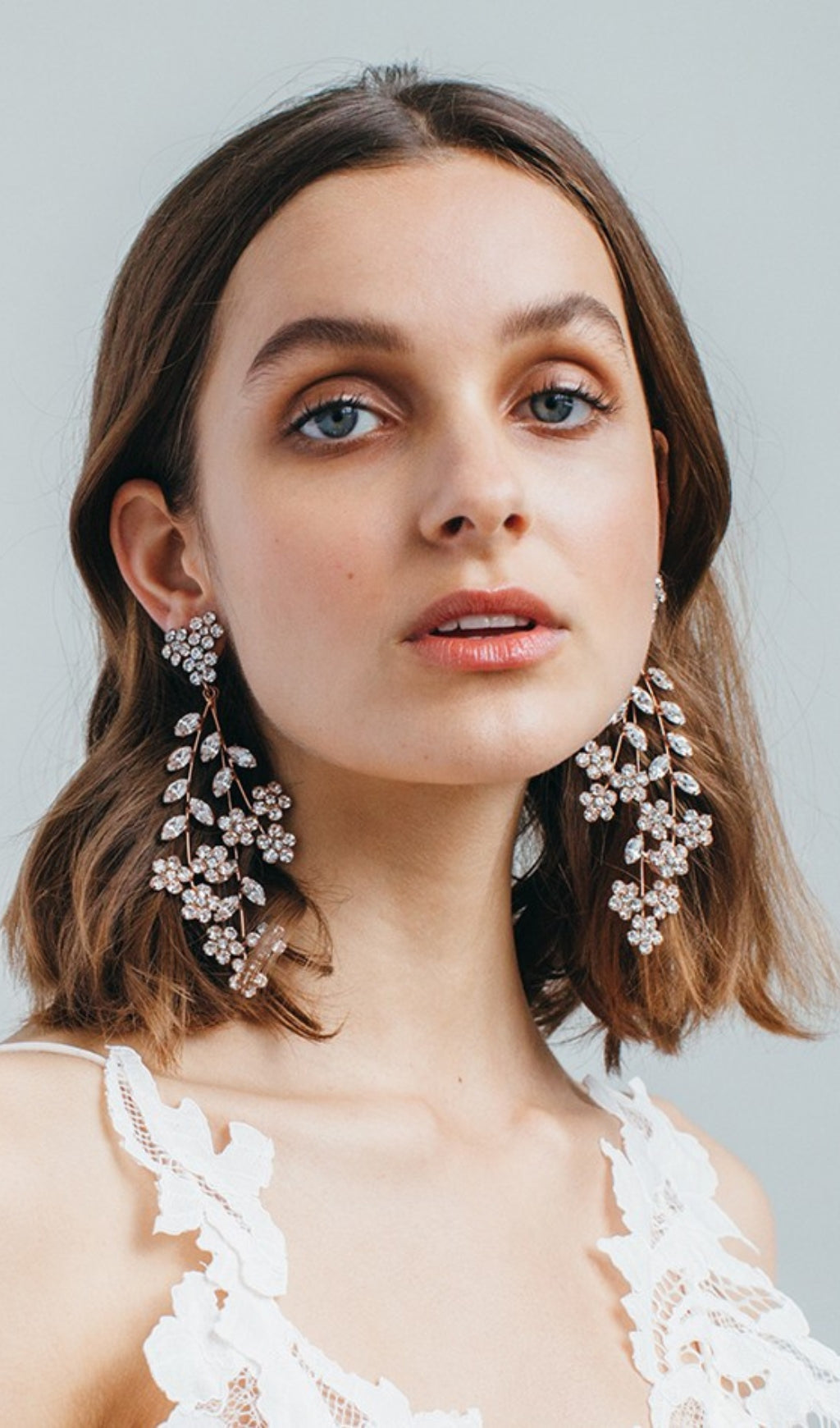 Fashionslee Women Floral Leaf Bridal Earrings