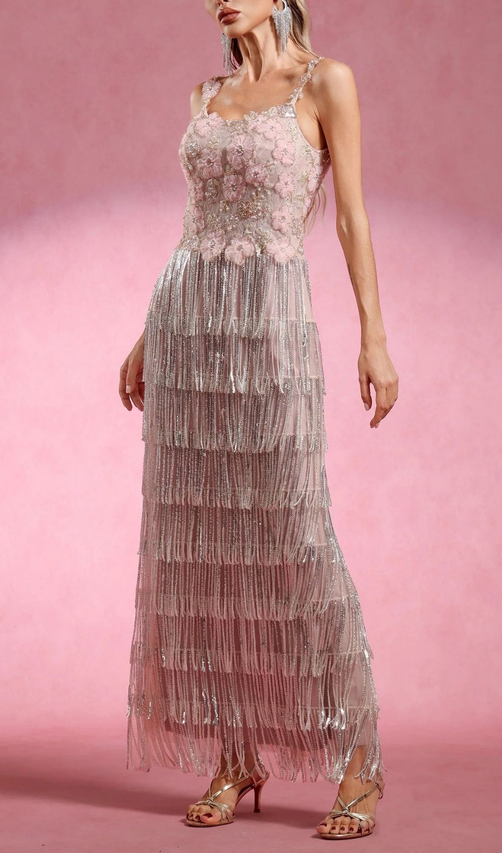 9e51043ecd937cc2b96c614e4c43491f.jpg Fashionslee Women Katrice Strappy Flower Tassel Maxi Dress