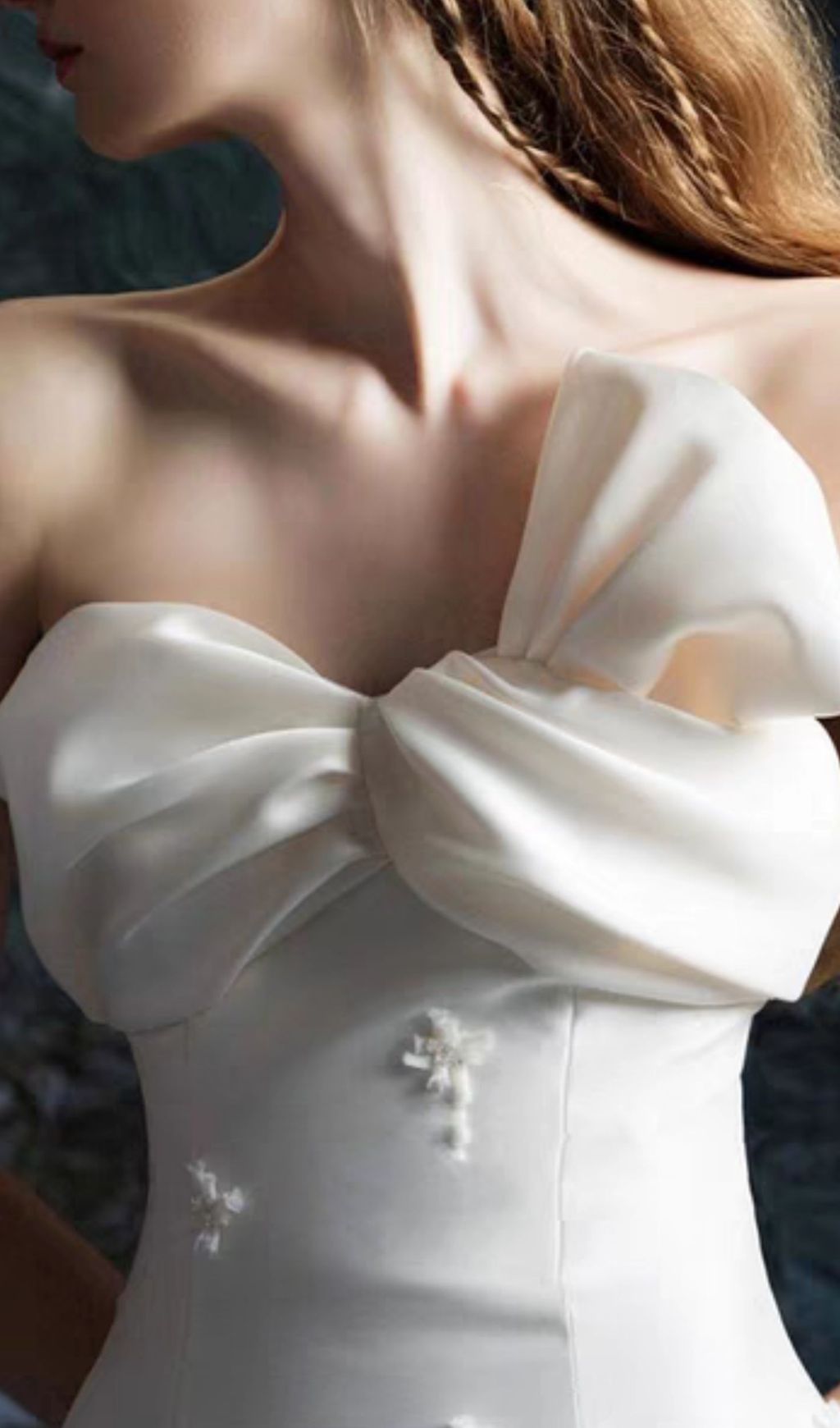WHITE STRAPLESS KNOT MAXI DRESS TRENDING - OWNCI