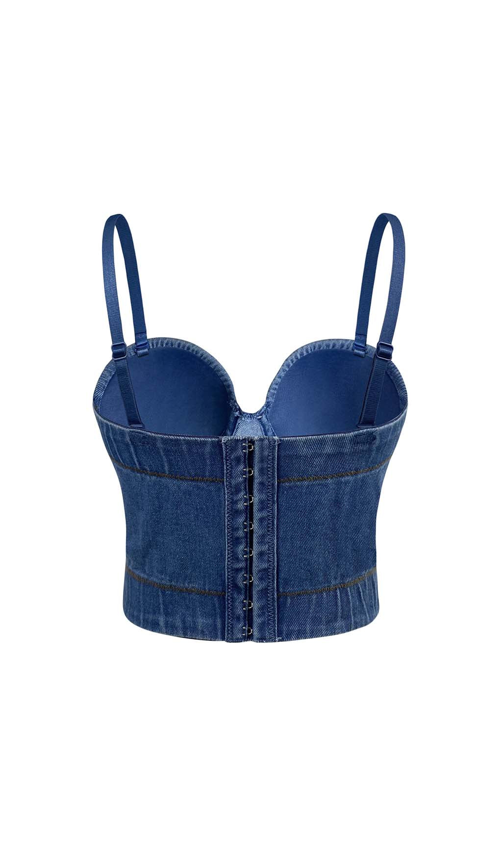 9f11e65a4f375aa76c2bde45ccbbb37e.jpeg Fashionslee Women Rhinestone Backless Cropped Top In Navy Blue