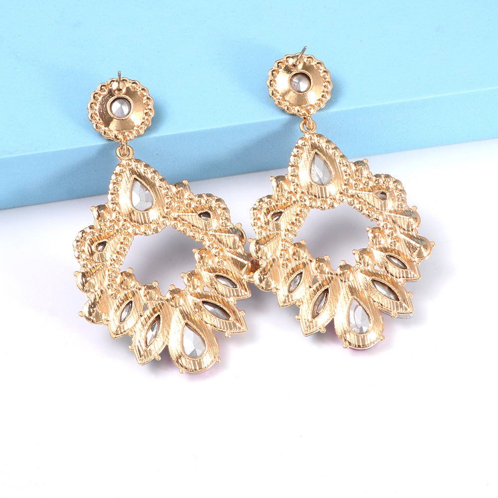 9f5f3e3097748edcc515e642bab7301a.jpeg Fashionslee Women Colorful Crystal Chandelier Drop Earrings