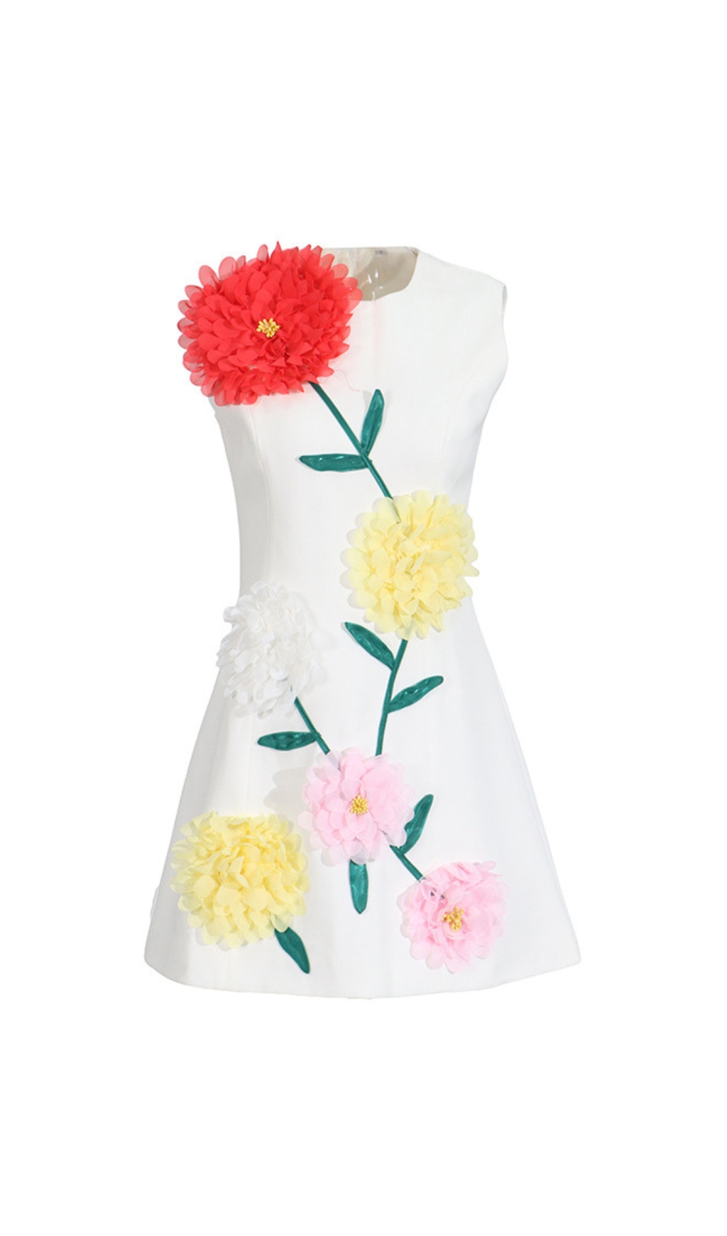 9f7731852a9bfa8ceefb508990994601.jpg Fashionslee Women Erica White Flower Mini Dress