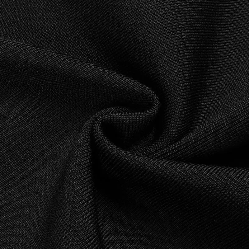 9fbed4251f2e7f5f1961fb77d430279e.jpeg Fashionslee Women Black Off Shoulder Deep V Bandage Maxi Dress