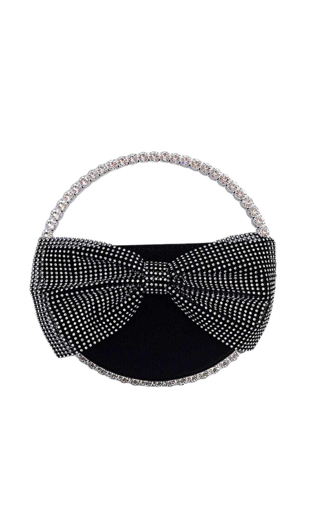 Fashionslee Women Crystal Bow Clutch