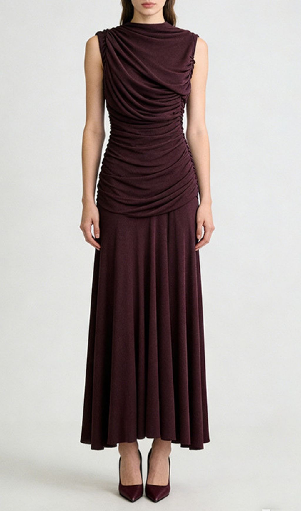 a0a82ef243c703e054c11fd9ec5cb081.jpg Fashionslee Women Kanani Sleeveless Ruched Maxi Dress