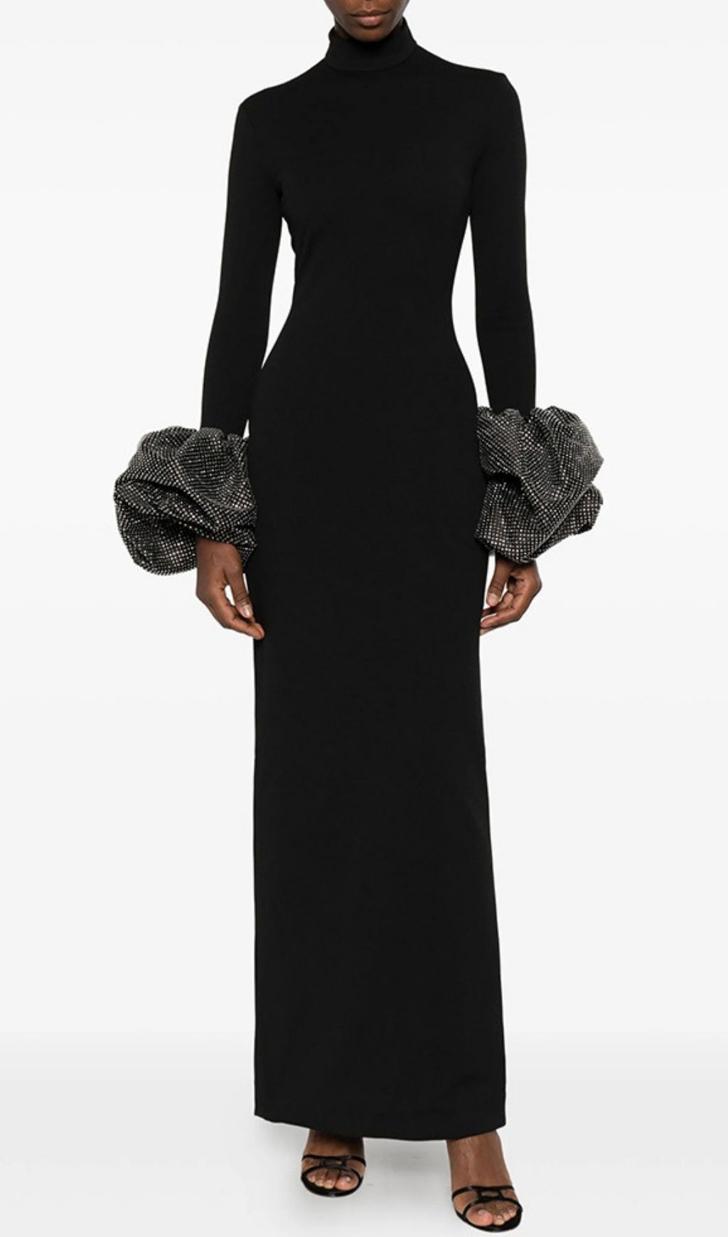 Fashionslee Women Journi Long Sleeve Diamante Maxi Dress