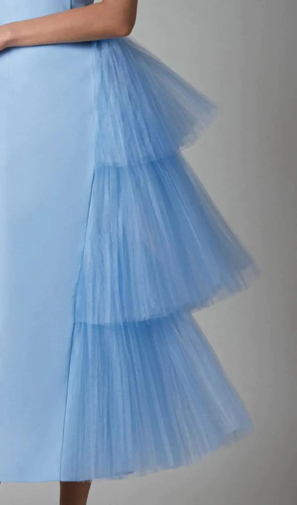 a104d93befd43e0d98f232055d0a603e.jpeg Fashionslee Women Mesh Stitched Dress In Light Blue