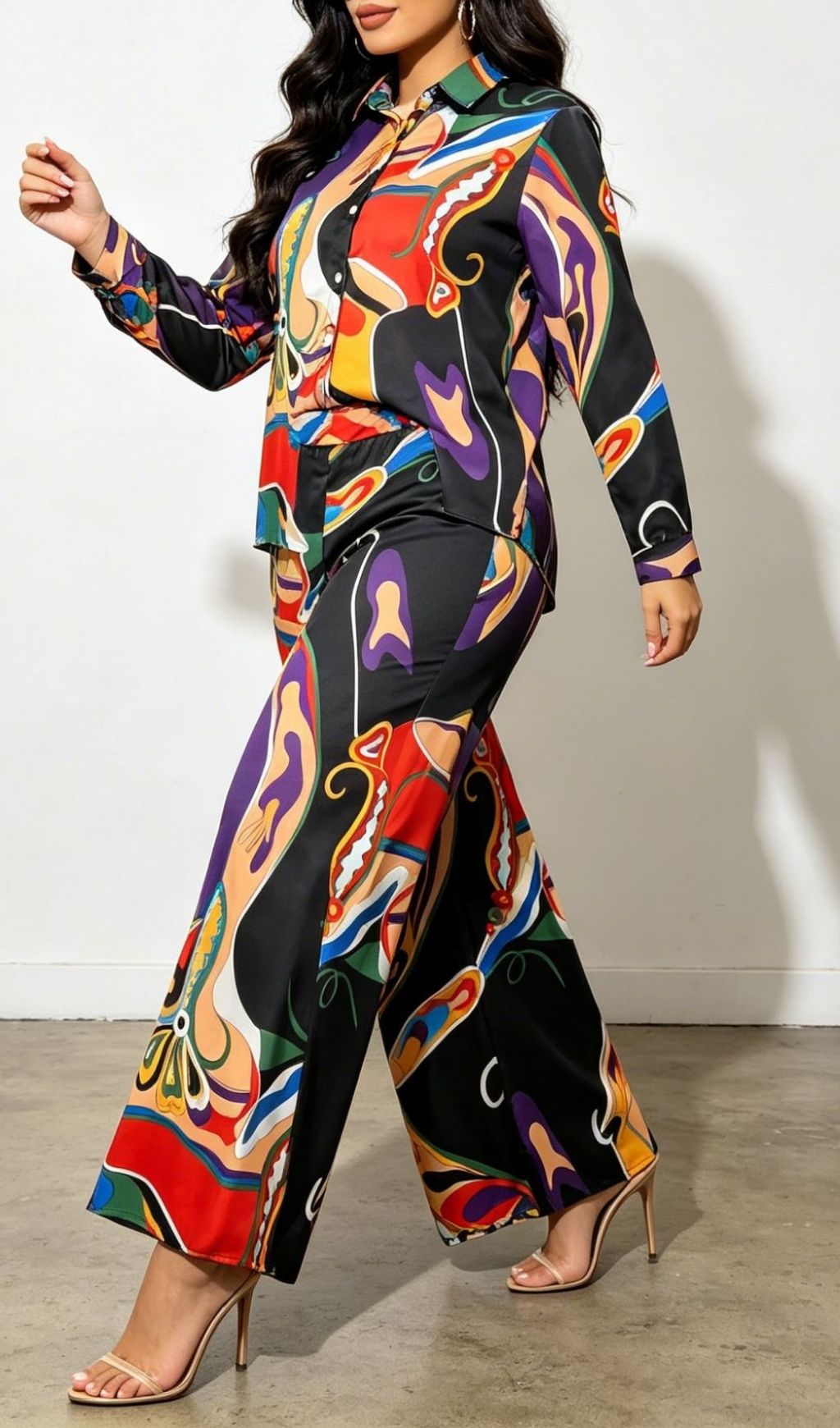 a108184950911e71896b9d50ee84c962.jpg Fashionslee Women Kitena Printed Two-Piece Set