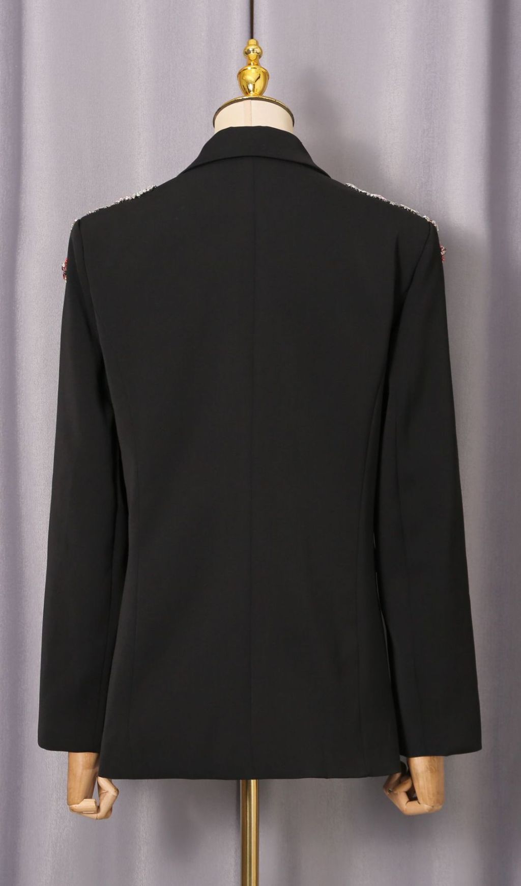 Fashionslee Women Idoya Diamante Flower Blazer