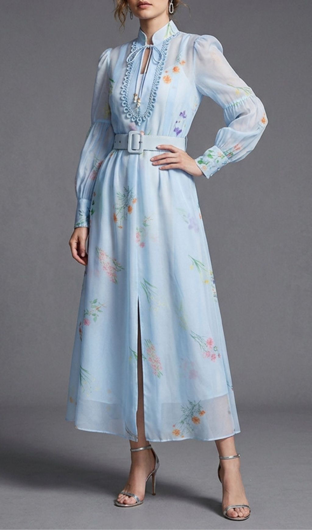 a1105d39c2c7475c81559f306d3a99df.jpg Fashionslee Women Kaur Floral Long Sleeve Maxi Dress