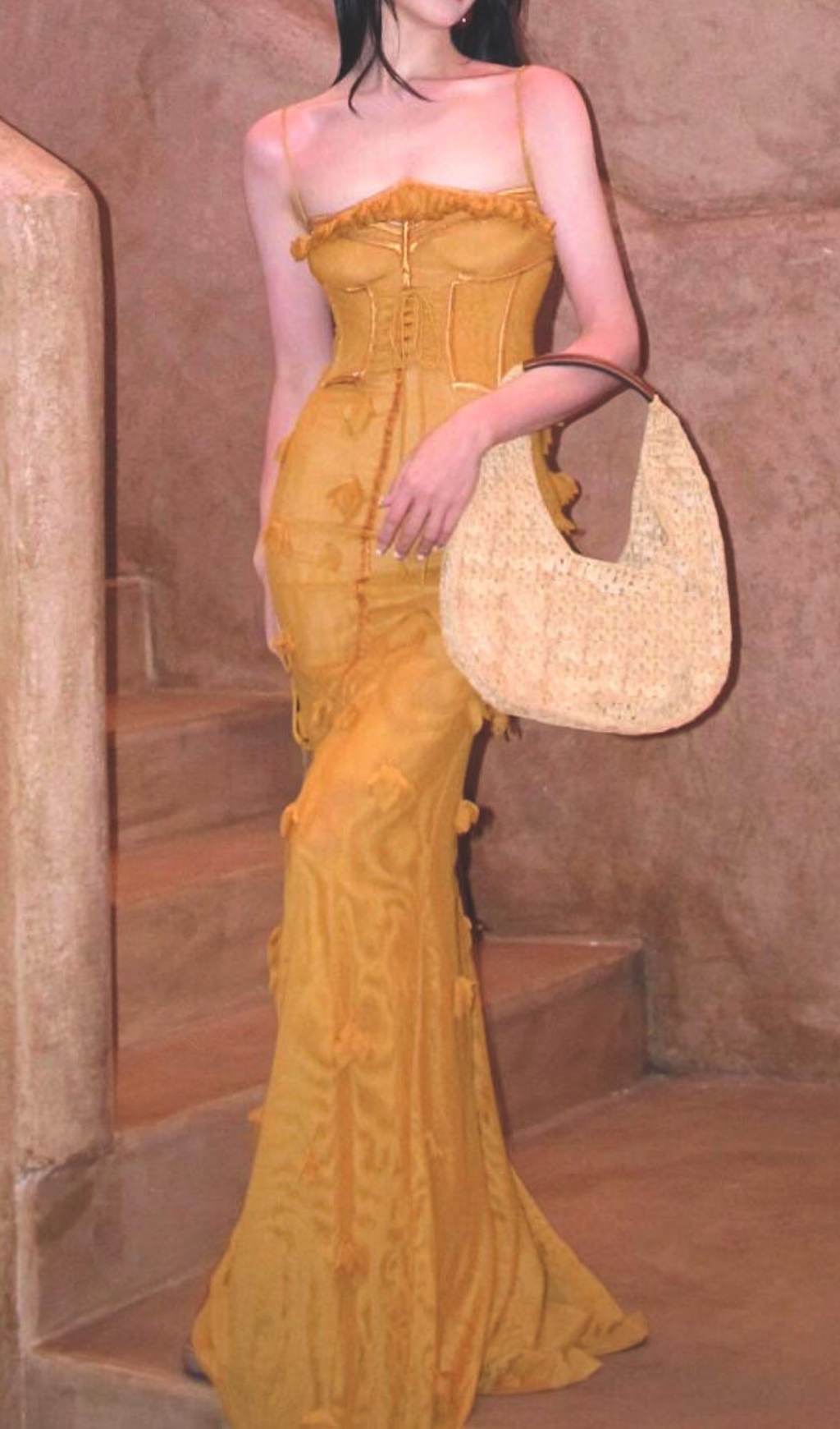 a1172792109958950cafb6dee39f67b2.jpg Fashionslee Women Carys Strappy Petal Maxi Dress