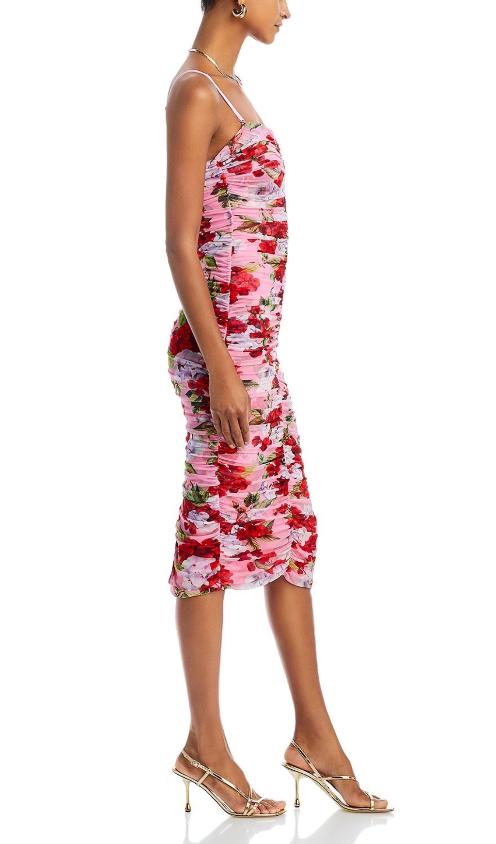 a174fcfd8fa5490dd226d164dd6ee0c8.jpg Fashionslee Women Baki Strapless Floral Ruched Midi Dress
