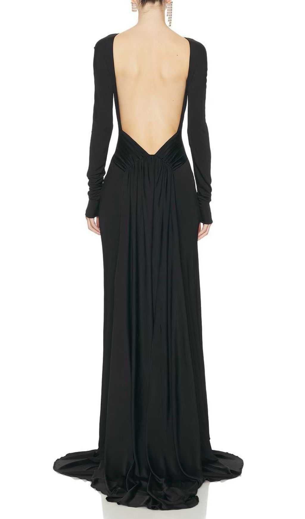 a1756e6c75b8493915c7639c84d2af09.jpg Fashionslee Women Iiona Black Backless Long Sleeve Maxi Dress