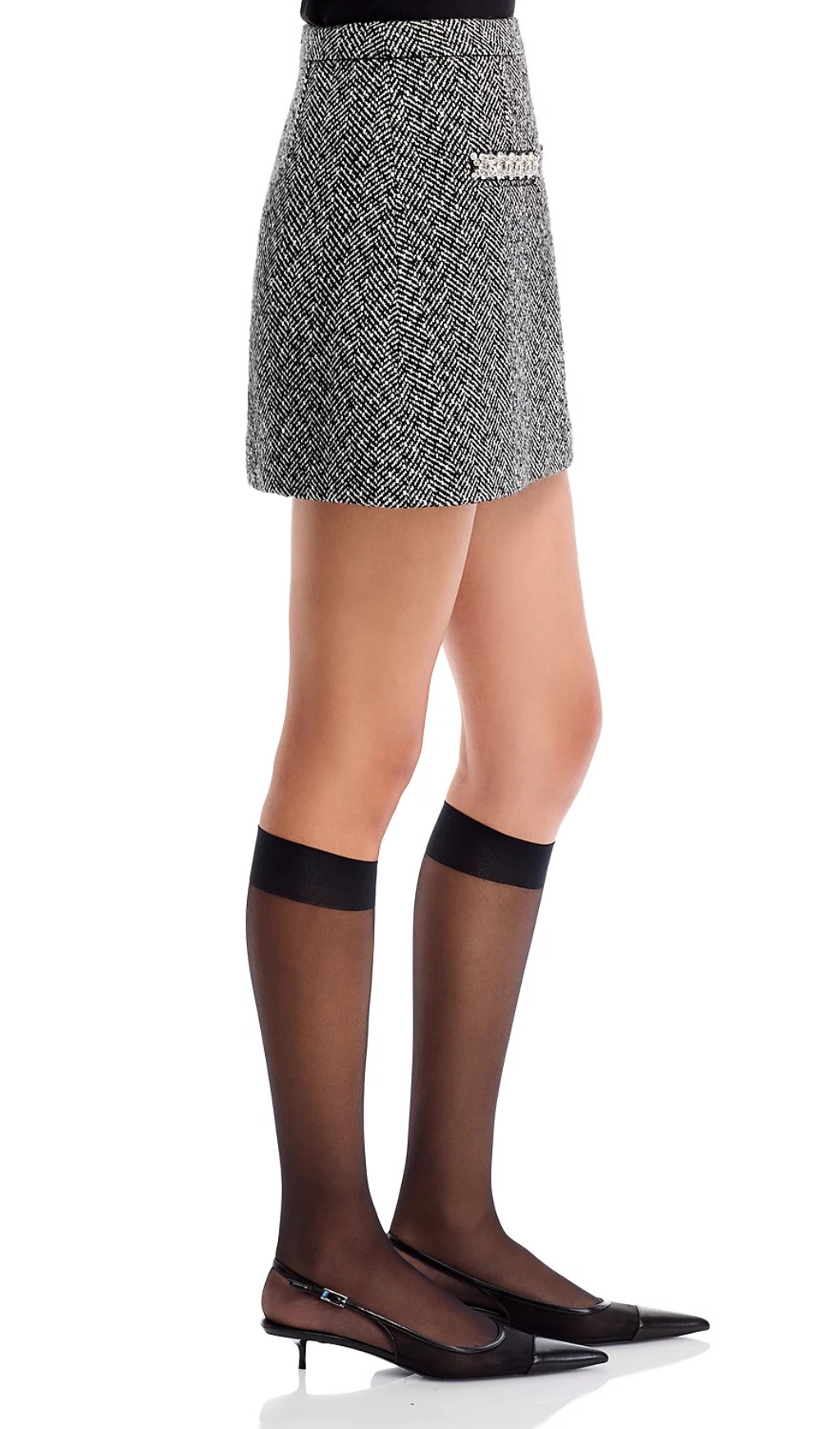a1af590006ad5cbb2fd6a19a26a82826.jpg Fashionslee Women Herringbone Embellished Mini Skirt