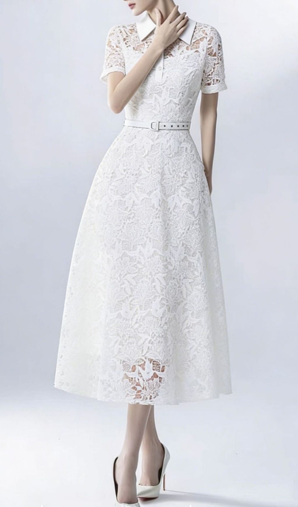Fashionslee Women Keilana Midi Dress With Belt