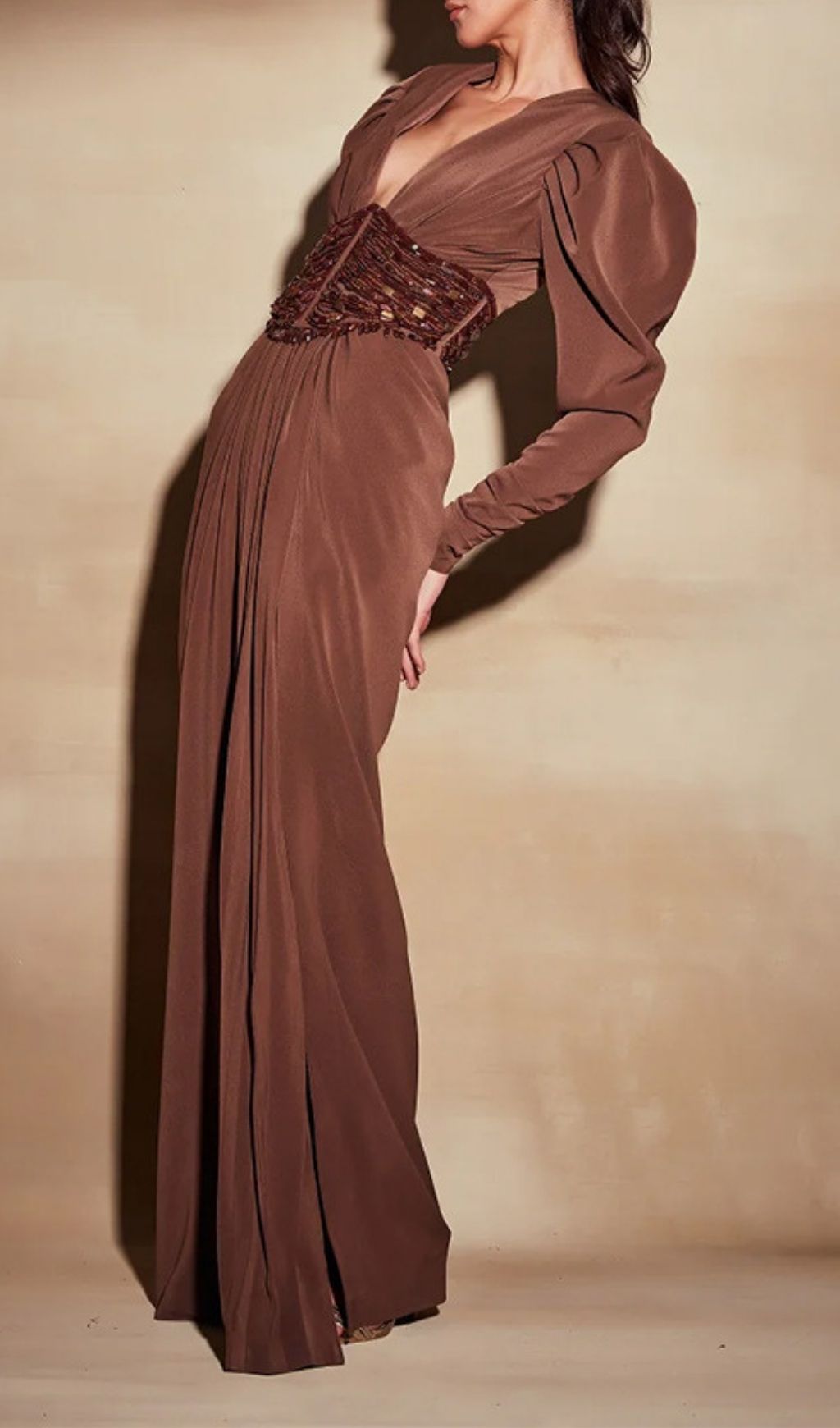 a1c083f674049caa418dc6d1258de213.jpg Fashionslee Women Ciqala V Neck Beaded Split Maxi Dress