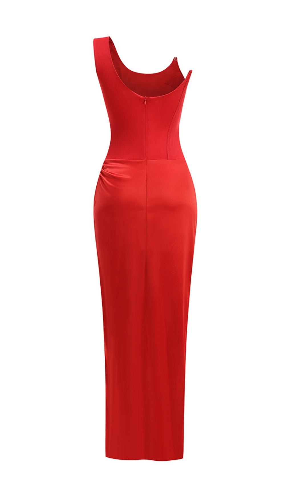 a1cfa30f73f63f82f86e0c56deb194ce.jpeg Fashionslee Women Brannon Red One-Shoulder Corset Maxi Dress