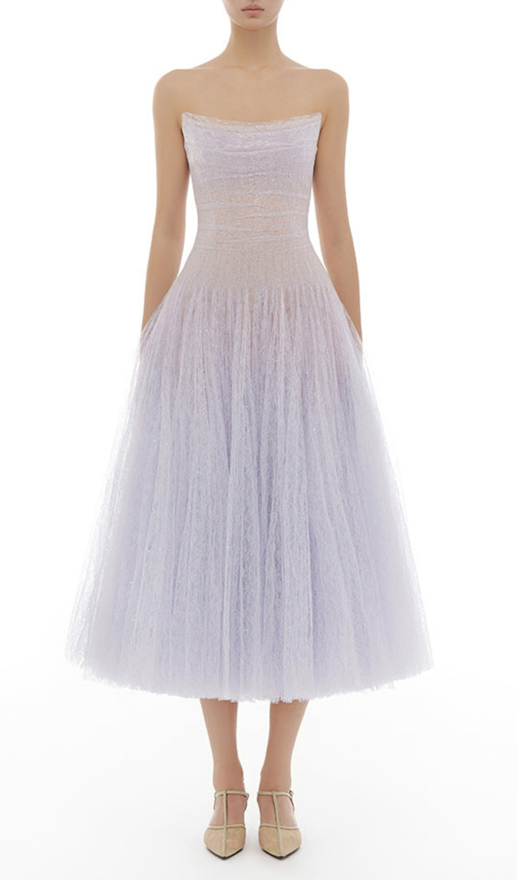 Fashionslee Women Estevan Purple Lace Midi Dress