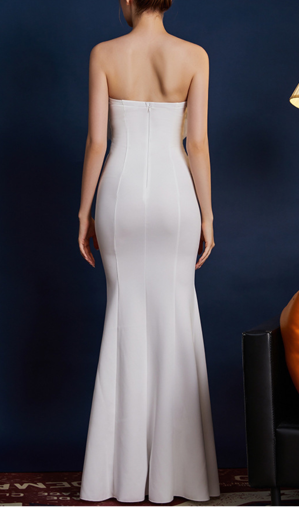 Fashionslee Women Druella Strapless Bow Maxi Dress