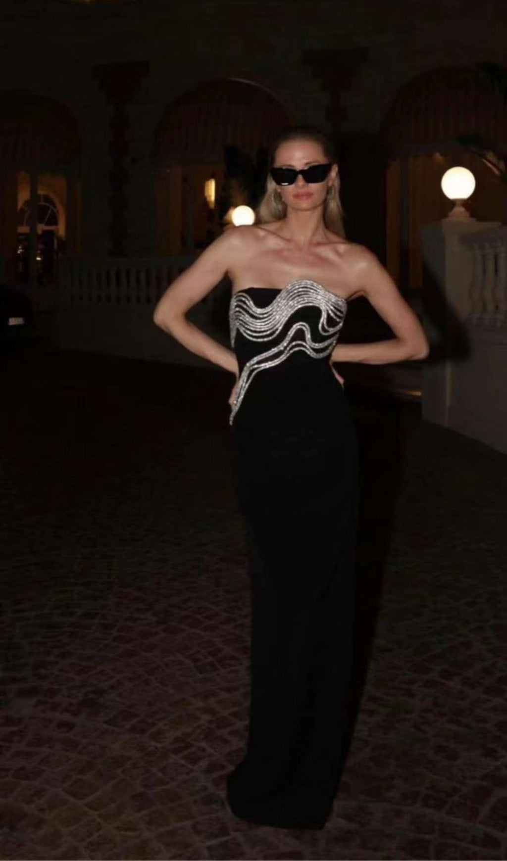 a2033f1dfc1f89bdf259aeccde38de27.jpeg Fashionslee Women Akiko Crystal Embellished Maxi Dress